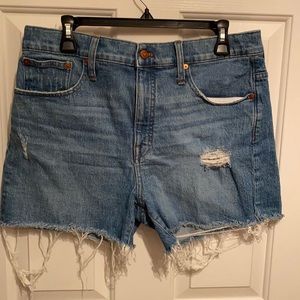 Madewell High Rise Denim Shorts